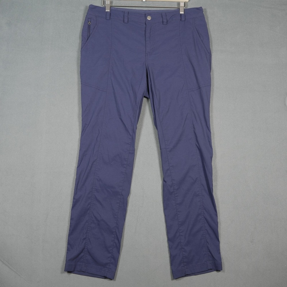 Duluth Trading Pants Womens 16x31 Blue Cargo Hiking Outdoor Nylon Stretch 56710A